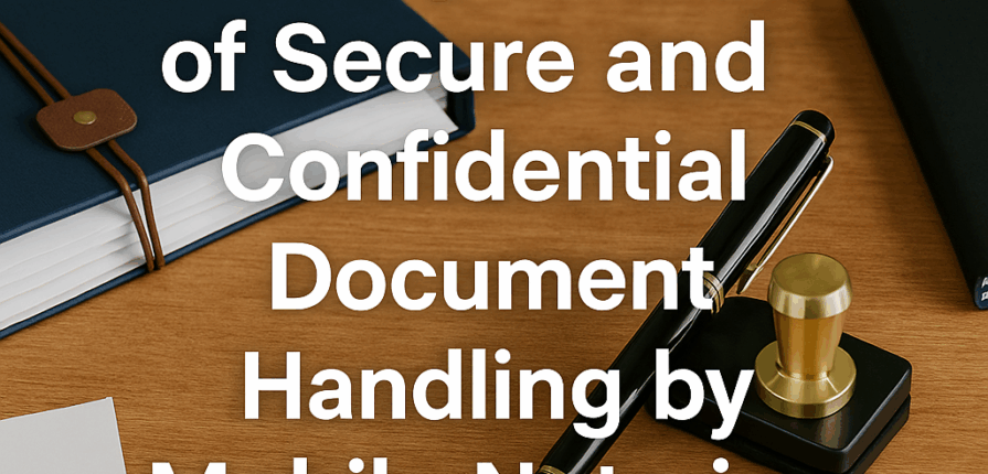 The Importance of Secure and Confidential Document Handling by Mobile Notaries